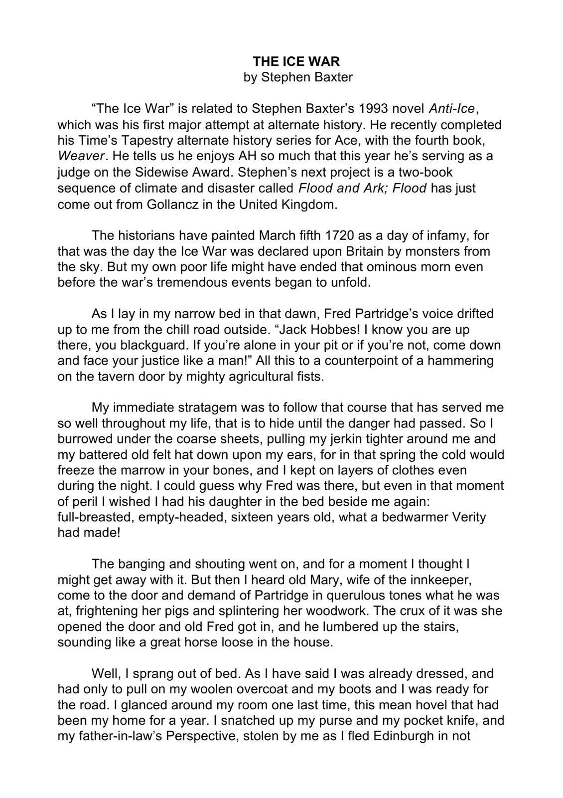 Baxter, Stephen - The Ice War