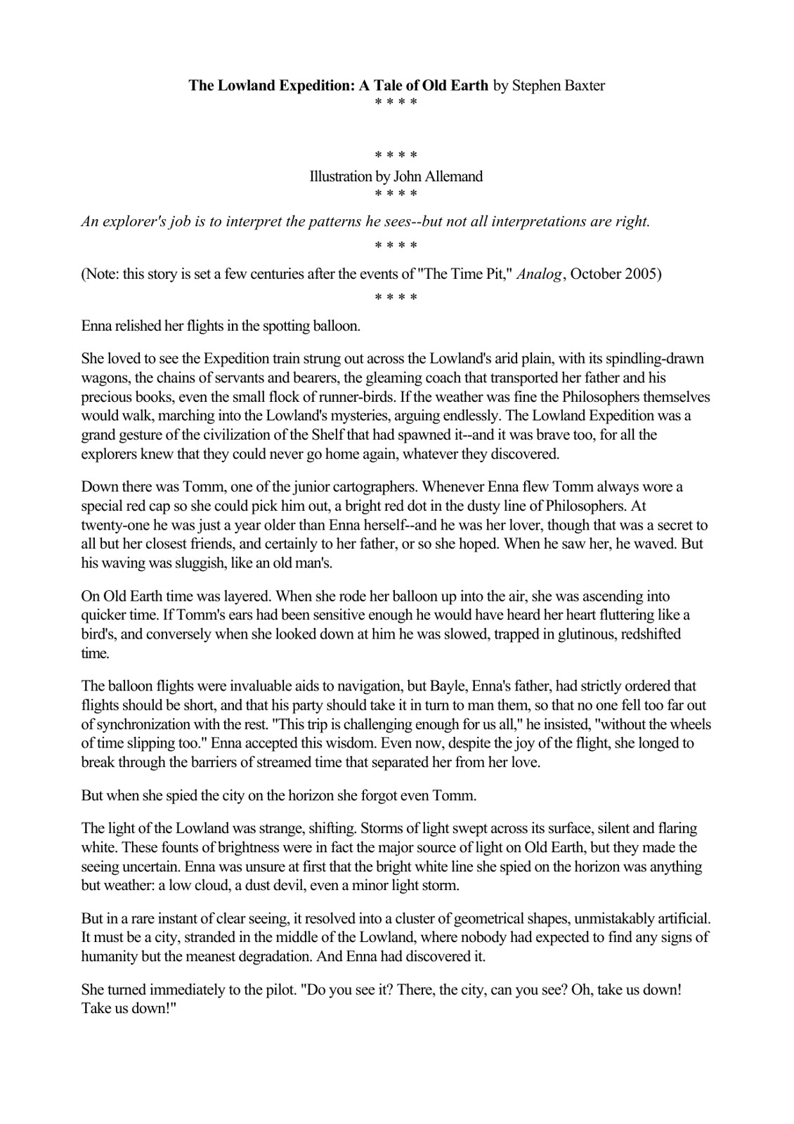 Baxter, Stephen - The Lowland Expedition