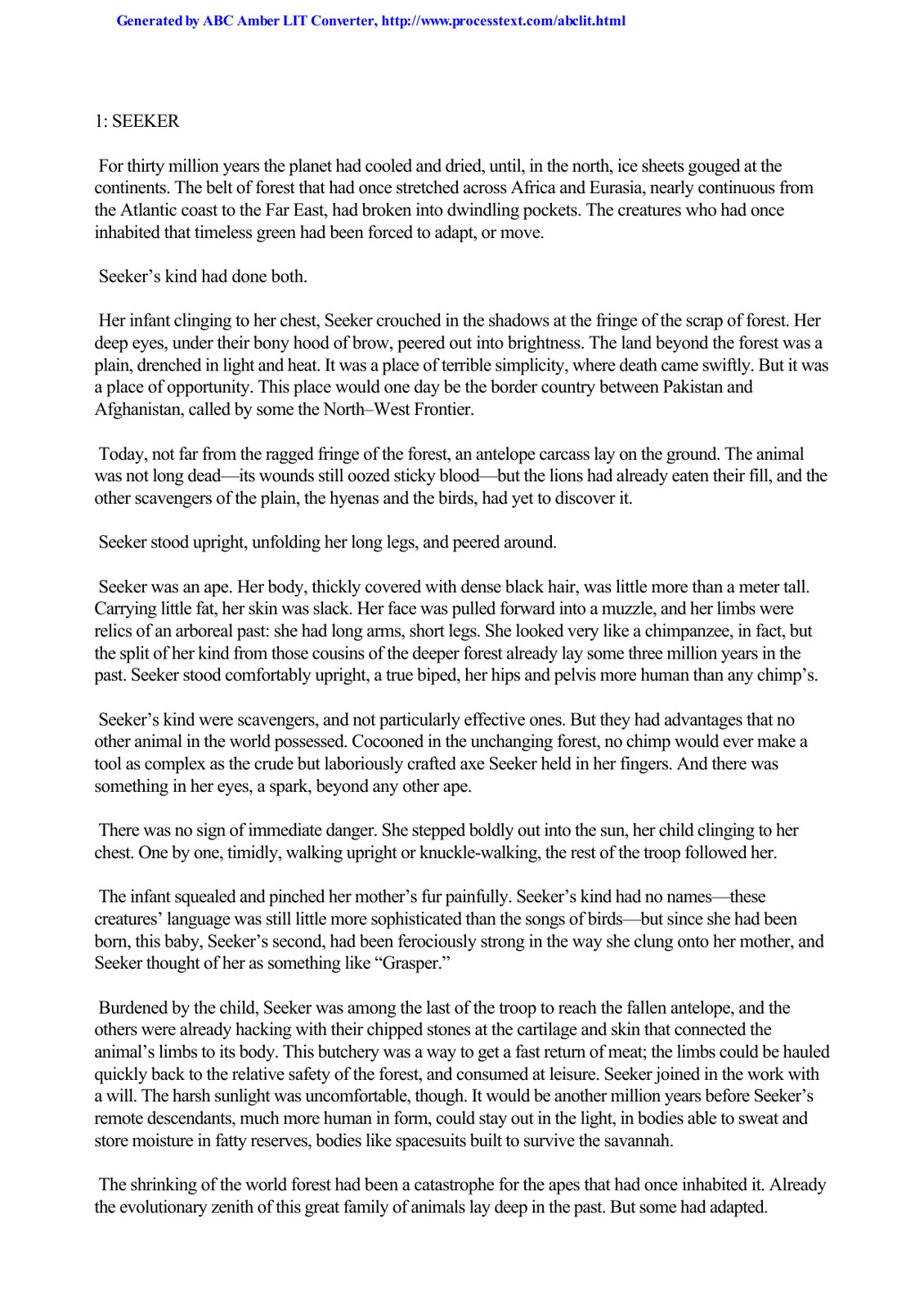 Baxter, Stephen - Time Odyssey 01